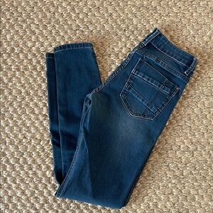 365 Denim Dark Blue Women's Super Stretch Low Rise Skinny Jeans 5/6